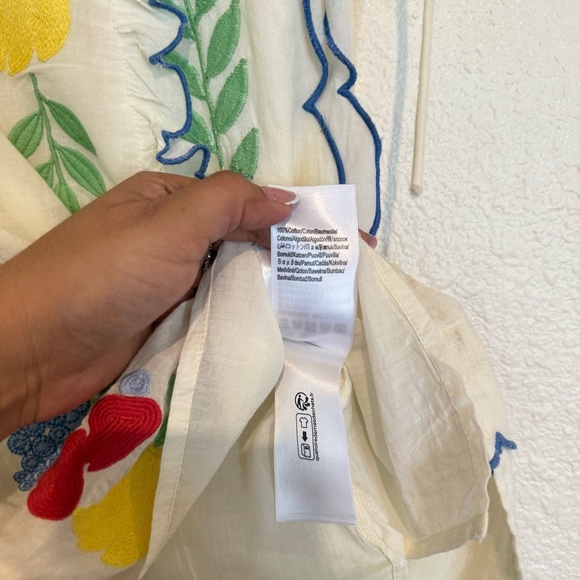 Farm Rio x Anthropologie Embroidered Ruffle mini Dress - Picture 10 of 15